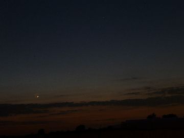 Merkur und Mondsichel am 06.05.2008